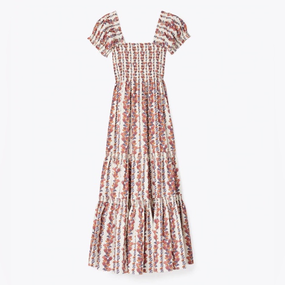 Euc Tory Burch Multicolor Patterned Maxi Dress - image 2